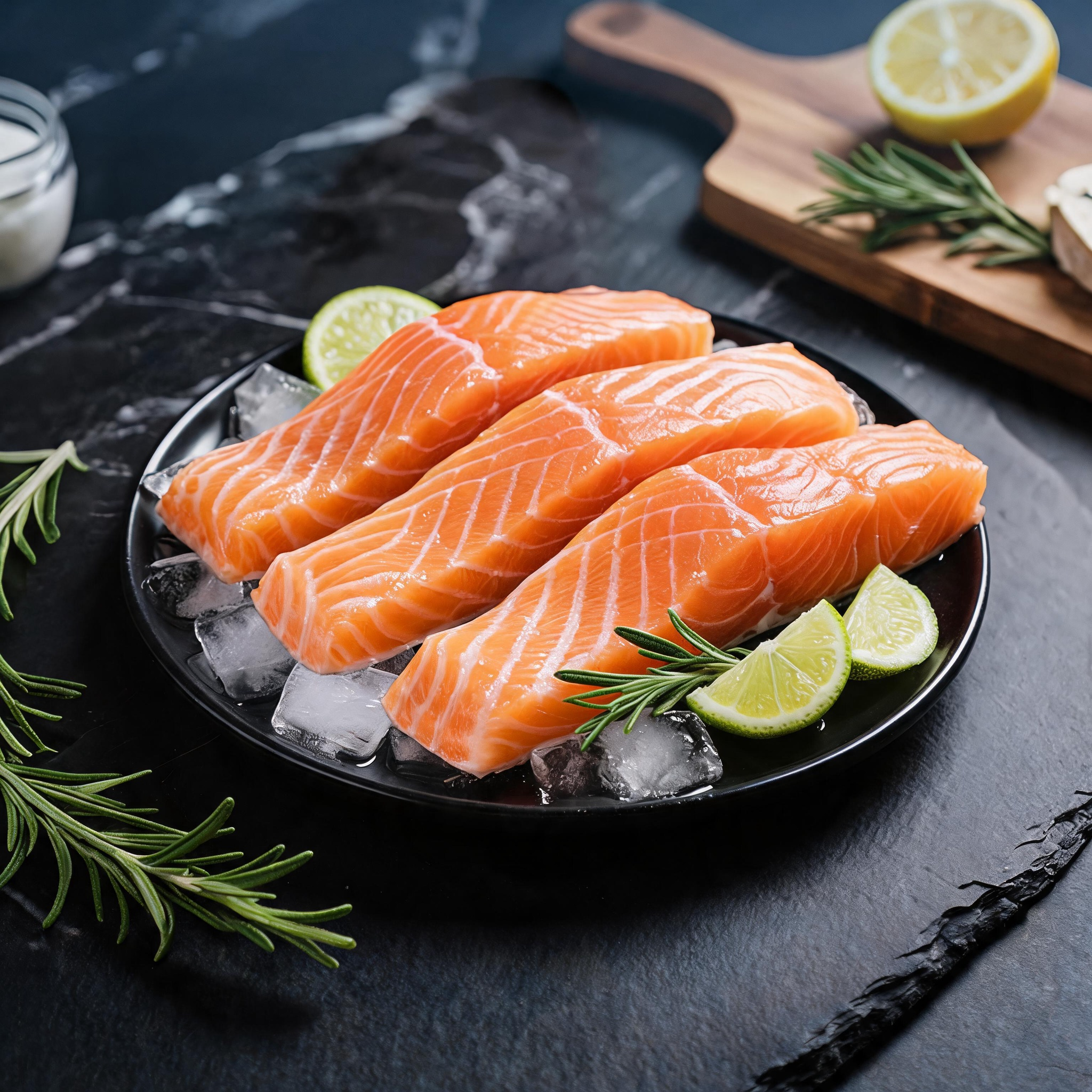 Sashimi-Grade Atlantic Salmon Fillet | Boneless Skin-On Salmon Portion product image 3